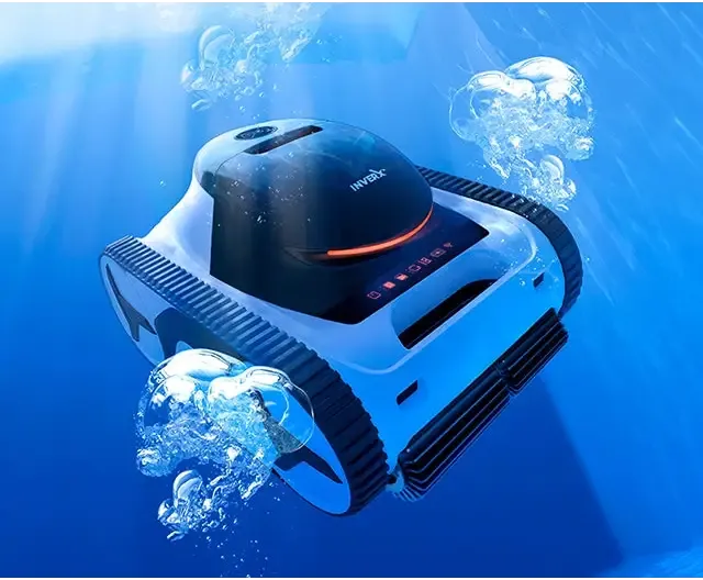Xwarrior InverX X60 robotisk poolrengörare blå och svart